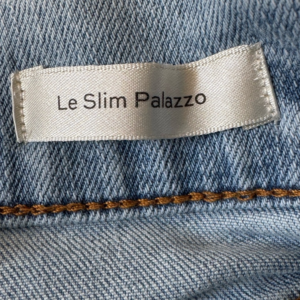 FRAME Le Slim Palazzo High-Rise Wide-Leg Jeans- 24 - Picture 9 of 10